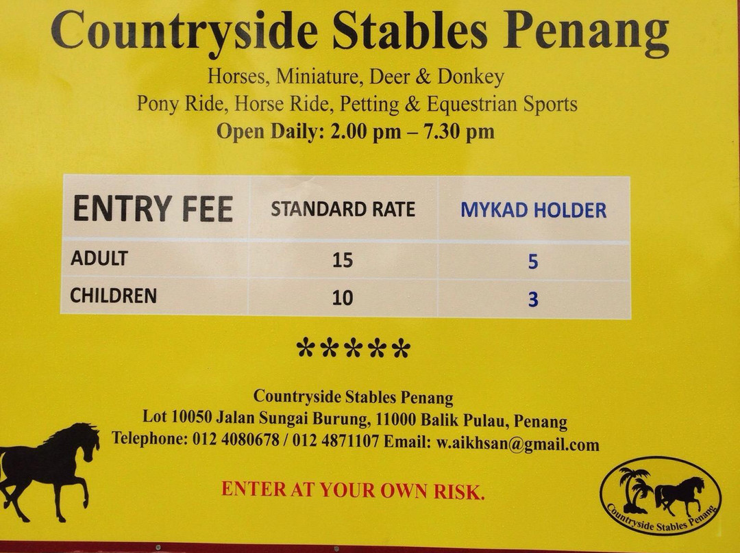 Countryside Stables Penang-槟城岛必去景点