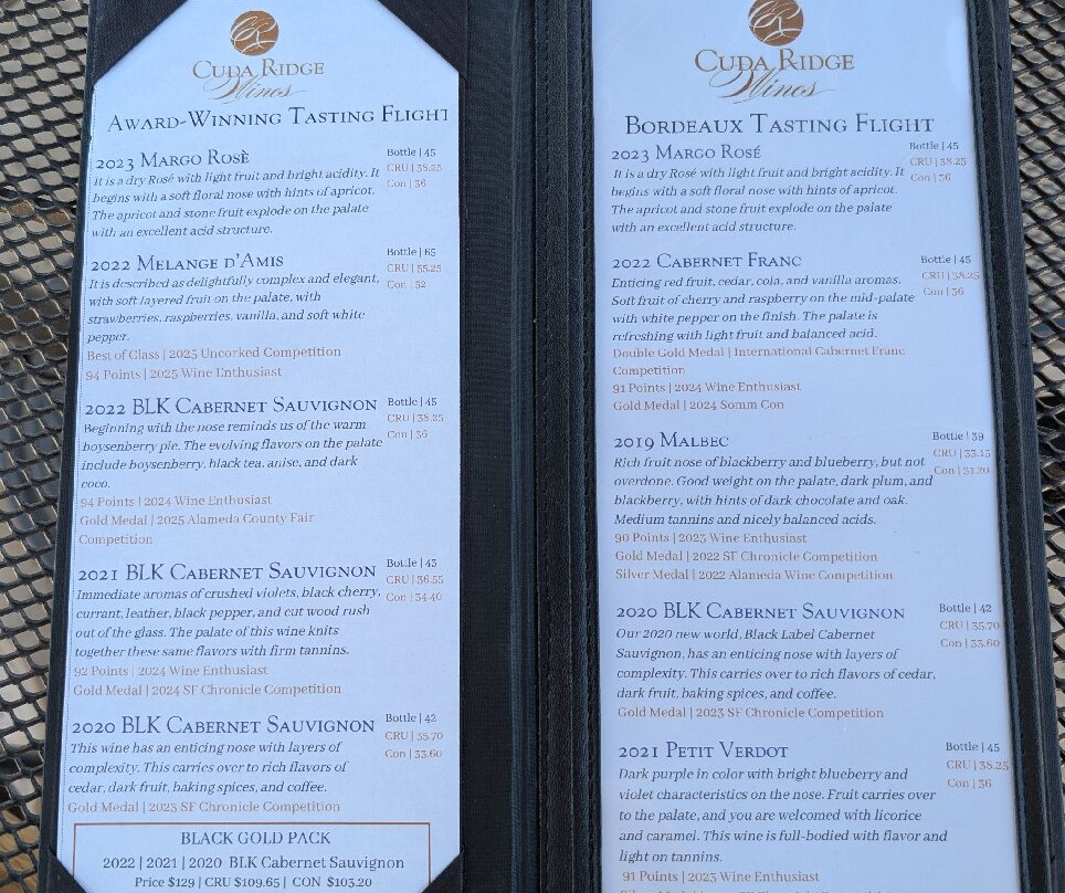 Cuda Ridge Winery-利佛摩必去景点