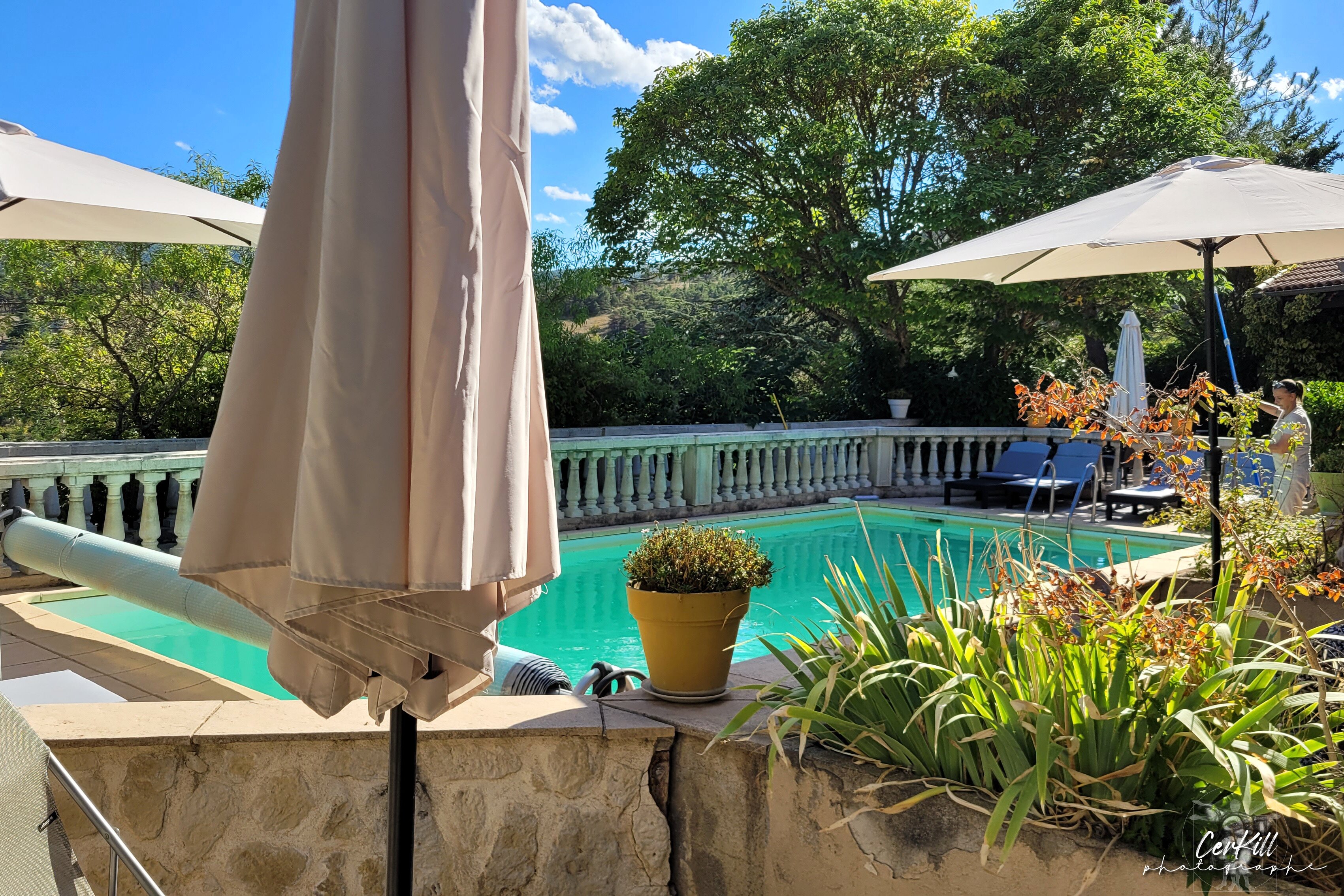 Hotel Le Vieil Amandier-泳池