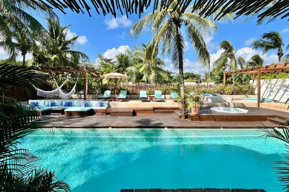 图卢姆小屋-泳池