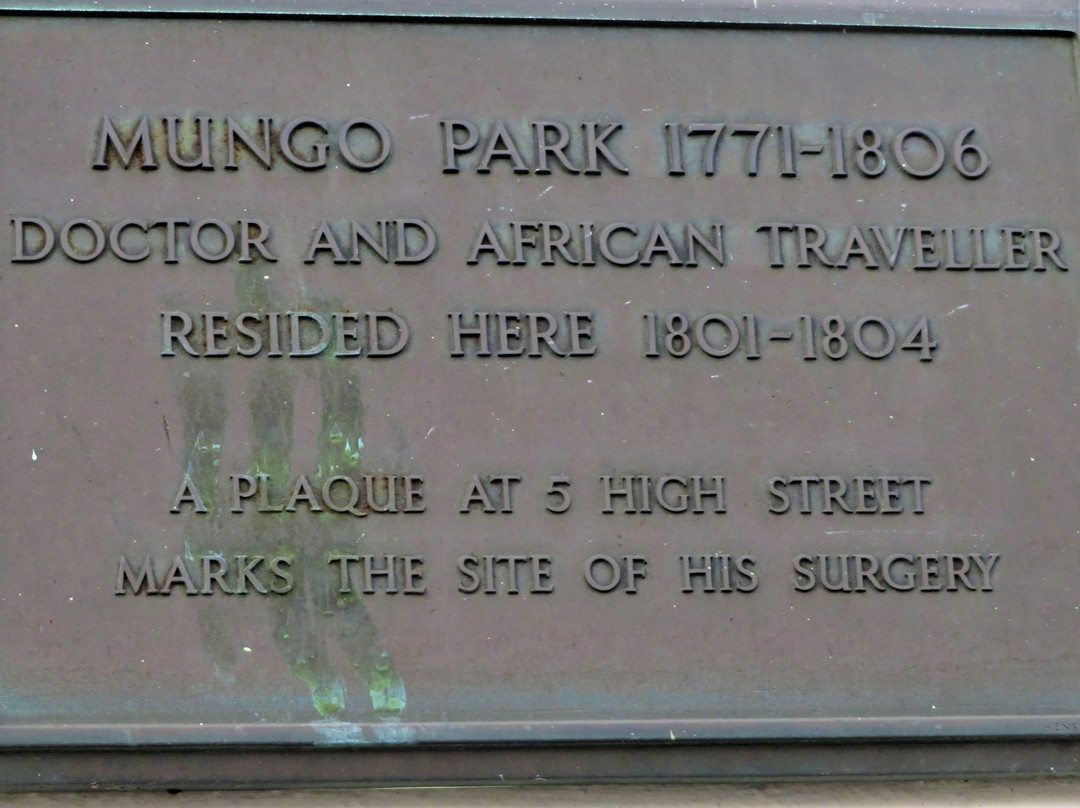 Plaque Marking Mungo Park's Residence景点图片