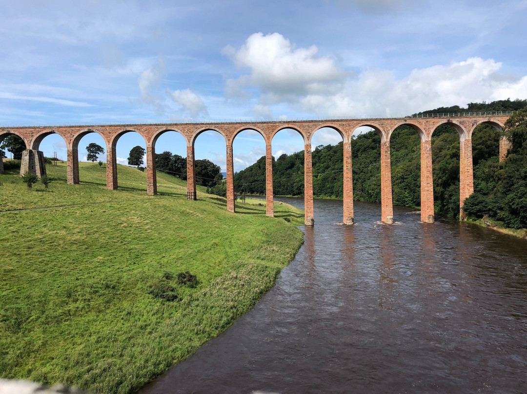 The Leaderfoot Viaduct, also known as the Drygrange Viaduct-Melrose必去景点