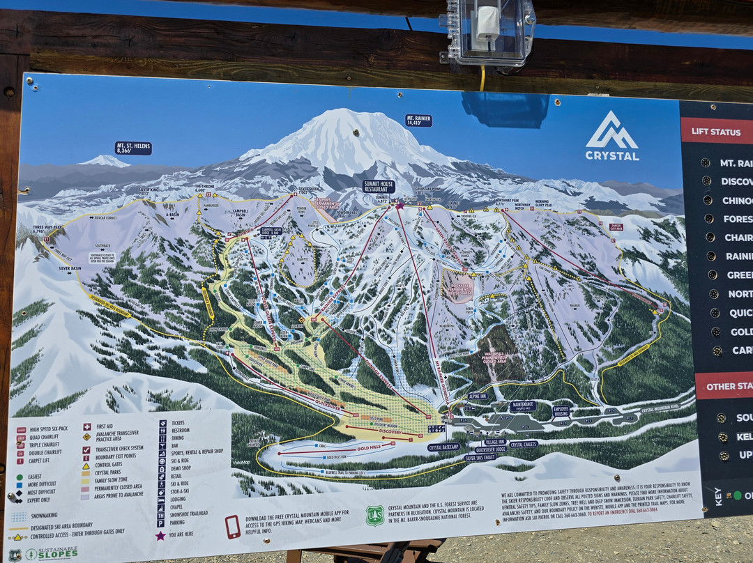 Crystal Mountain Resort-雷尼尔山国家公园必去景点