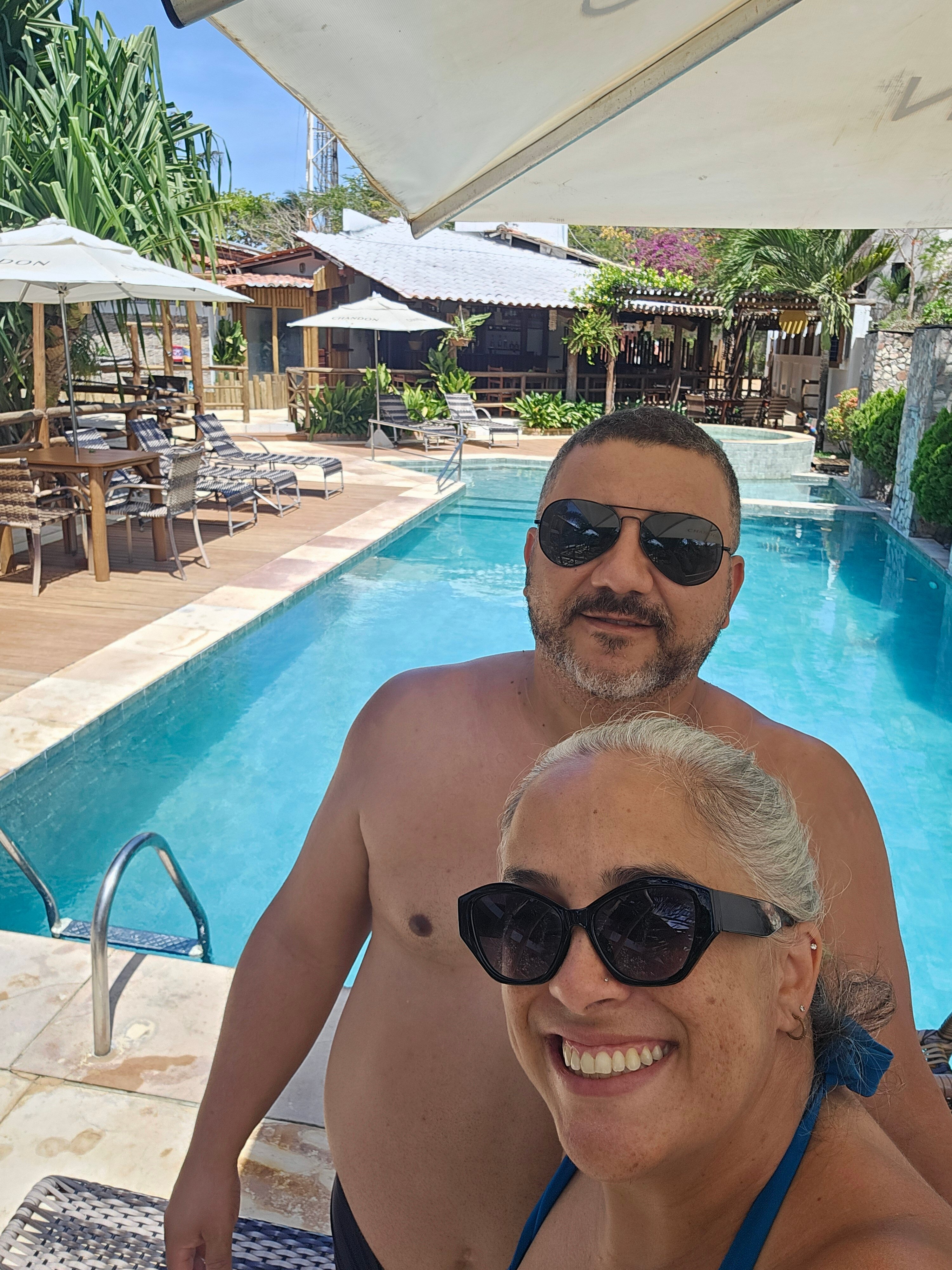 Pousada Carcara-泳池