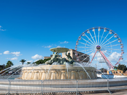 Triton Fountain-瓦莱塔必去景点