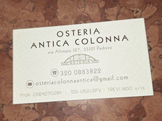 Osteria All'antica Colonna