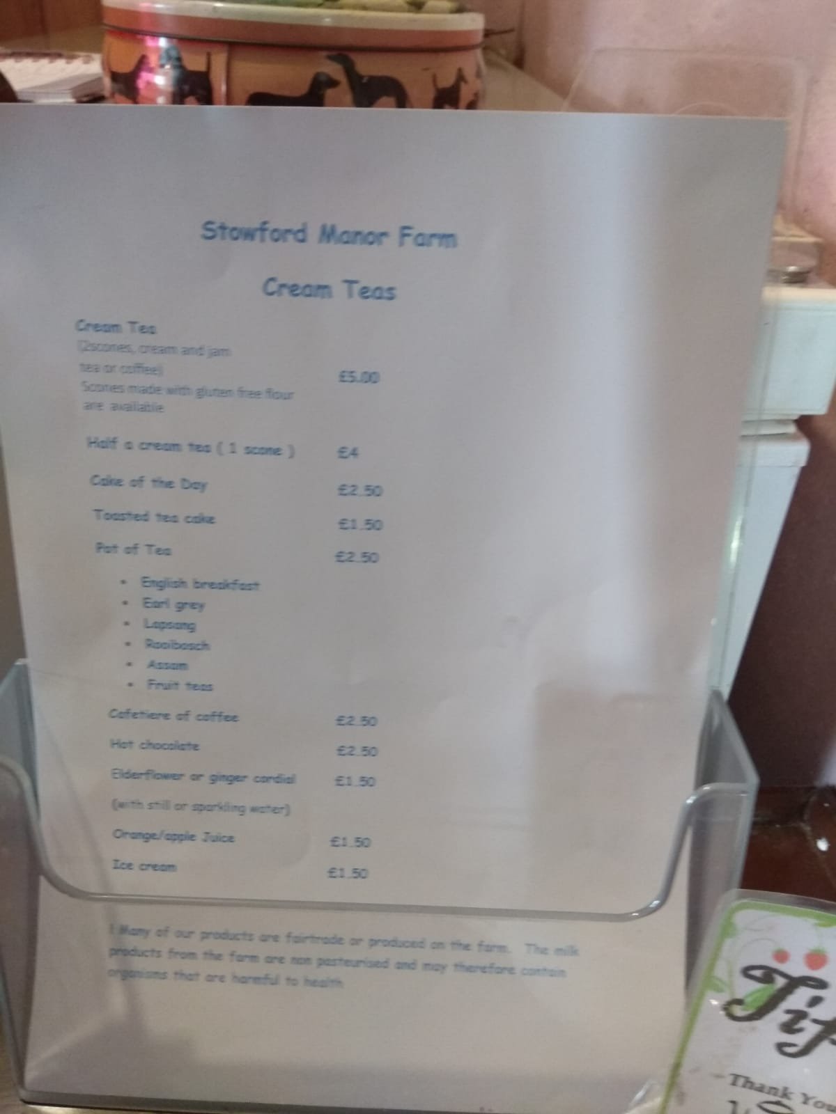 Stowford Mill Bed and Breakfast-餐饮
