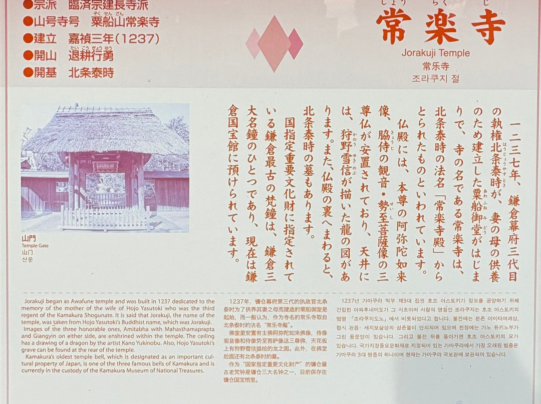 Jorakuji Temple-镰仓市必去景点