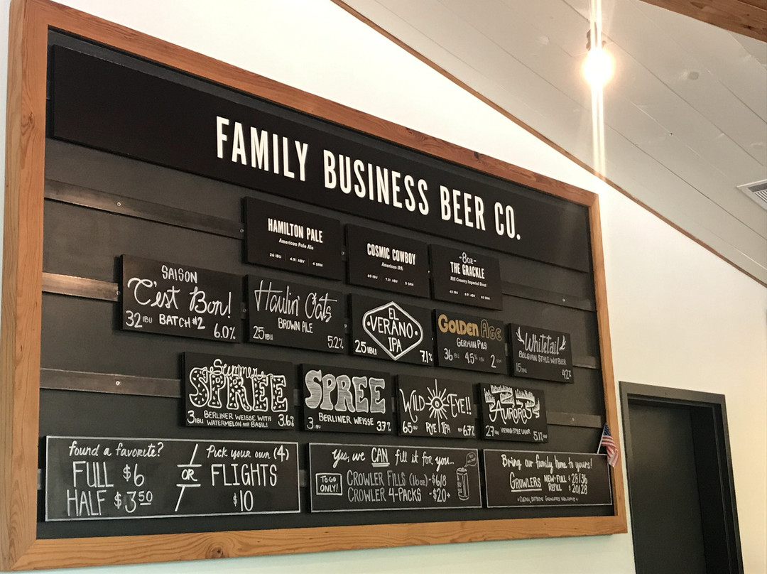 Family Business Beer Company-Dripping Springs必去景点