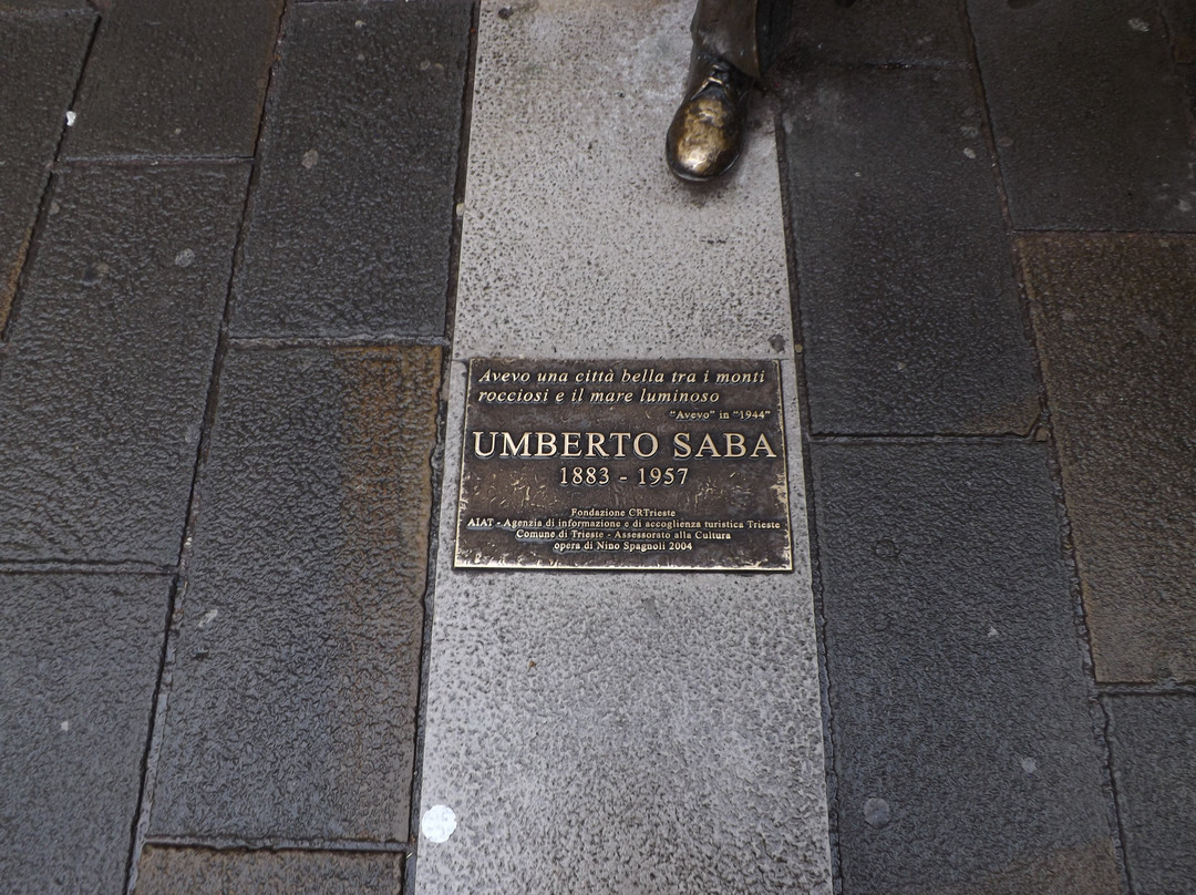 Statua di Umberto Saba di Trieste景点图片