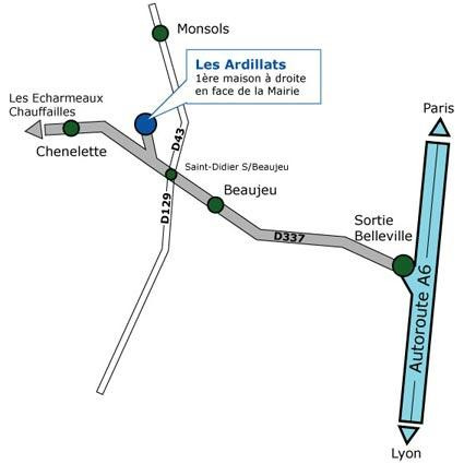 Beaujeu酒店住宿-La Ferme Berger