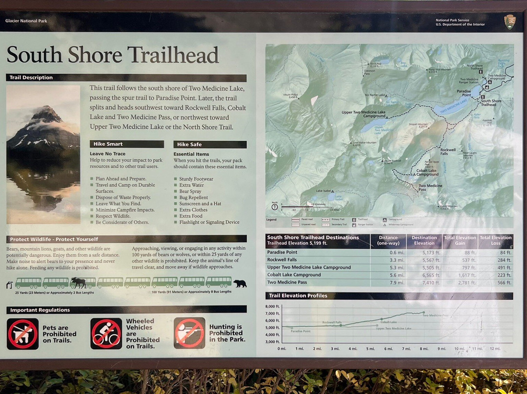 Two Medicine Lake-冰河国家公园必去景点