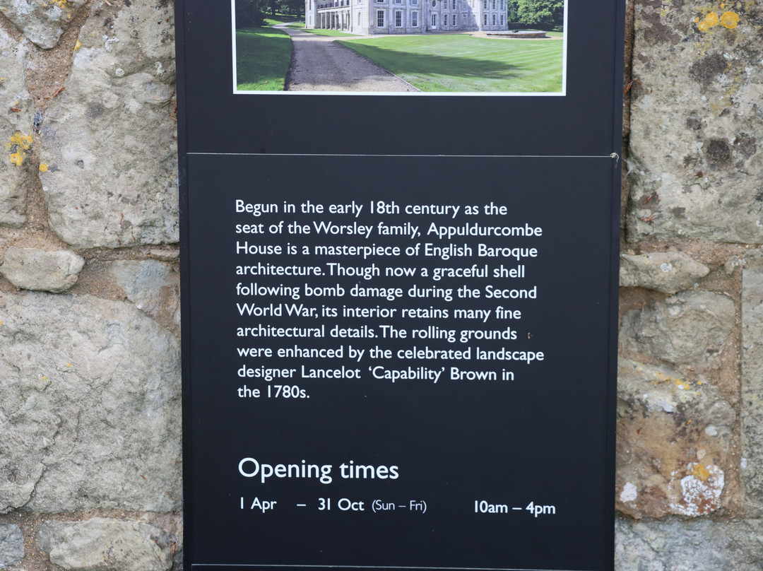 Appuldurcombe House-Wroxall必去景点