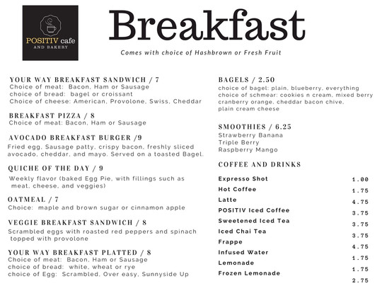 POSITIV cafe and bakery