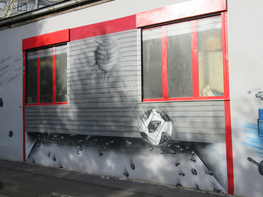Fresque "AMF - Atelier Metallurgique de Fermeture"-欧贝维利耶必去景点
