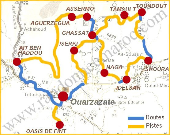 Randonnee Maroc-瓦尔扎扎特必去景点