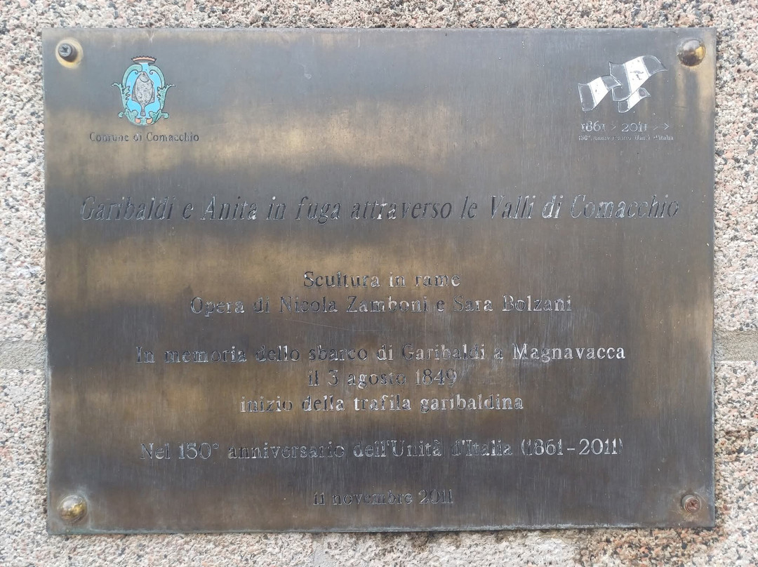 Statue di Giuseppe Garibaldi e Anita-Porto Garibaldi必去景点