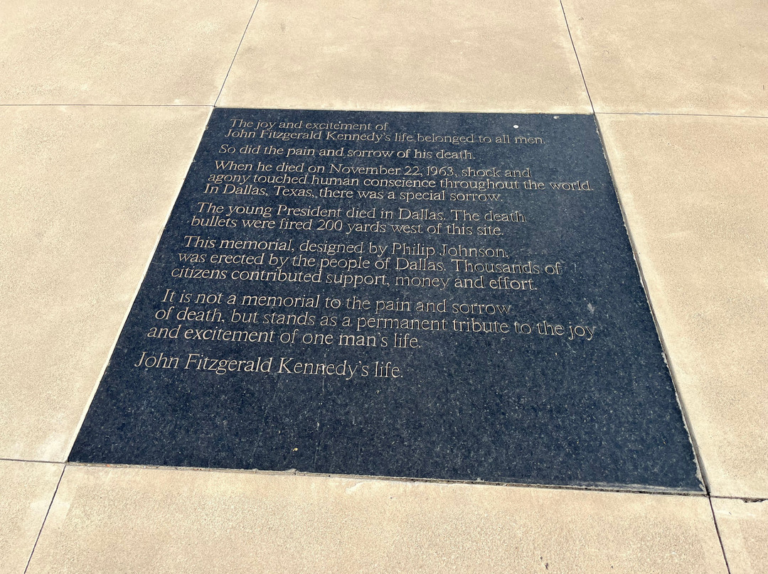 John F. Kennedy Memorial Plaza-达拉斯必去景点