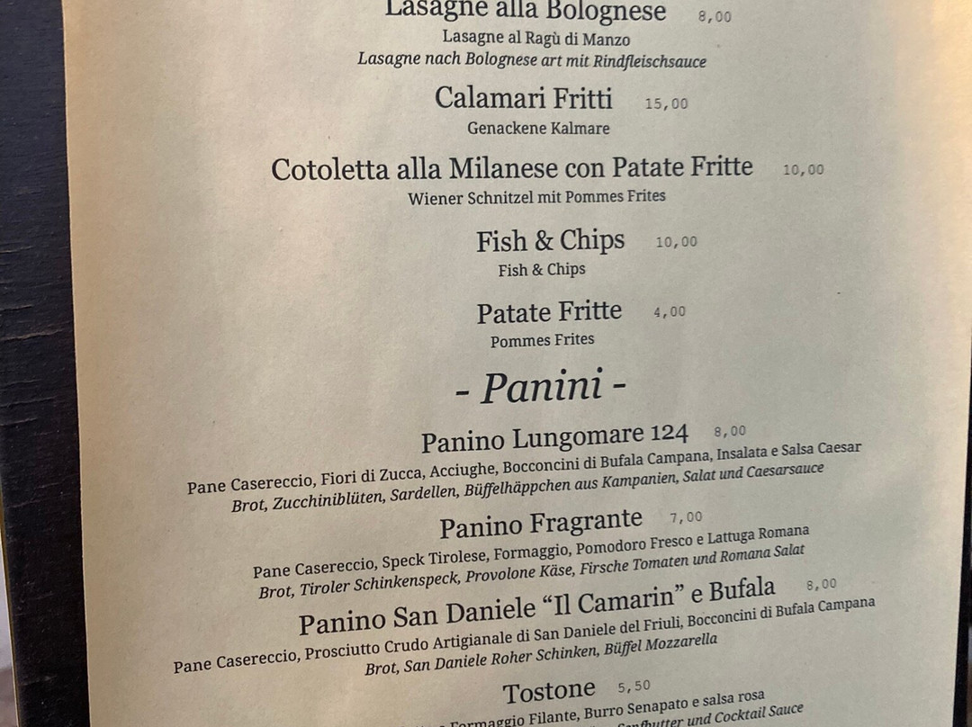 Lungomare 124 Beach Bar Bistro