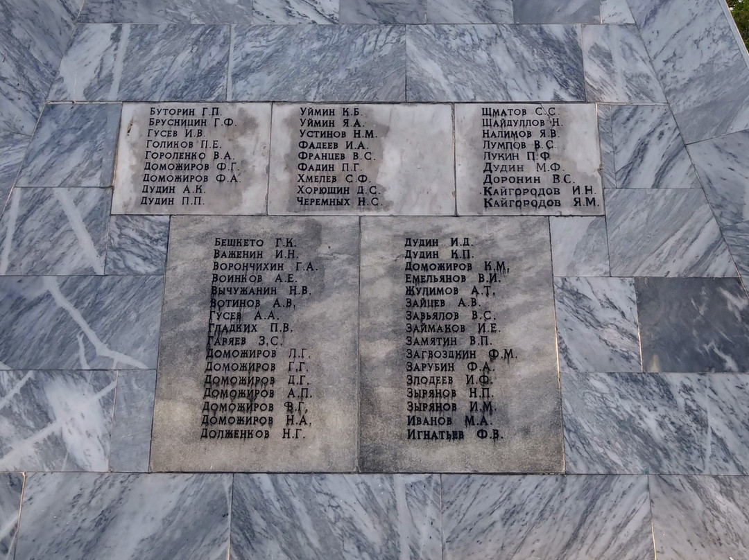 Stella with the Names of Railway Workers Who Died during the Great Patriotic War