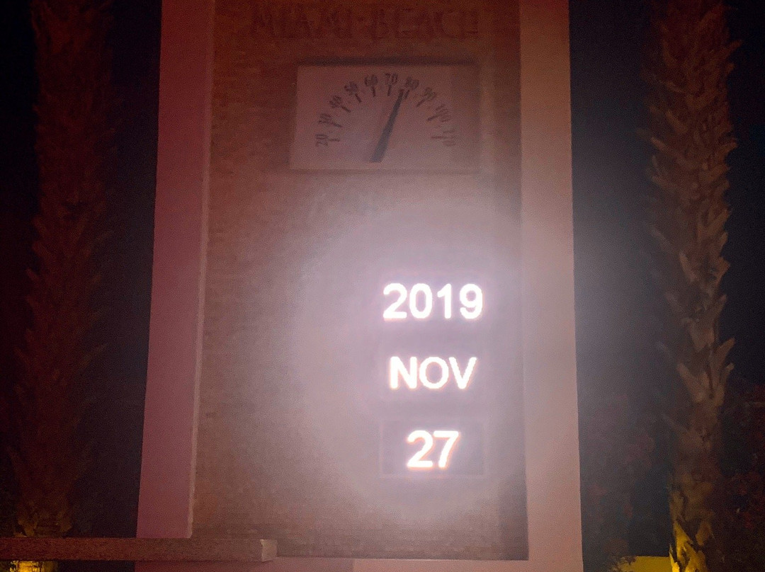 Clock Thermometer-迈阿密海滩必去景点