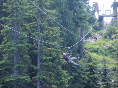 Grouse Mountain Ziplines-北温哥华必去景点
