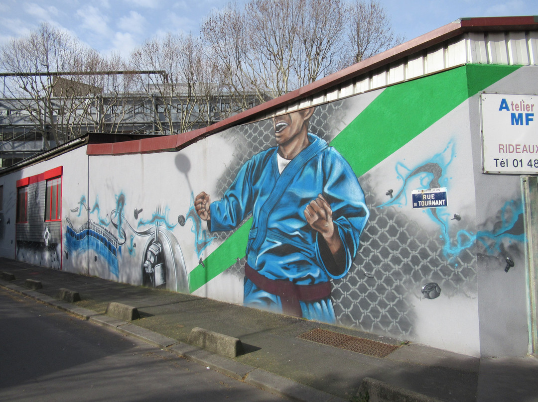 Fresque "AMF - Atelier Metallurgique de Fermeture"-欧贝维利耶必去景点