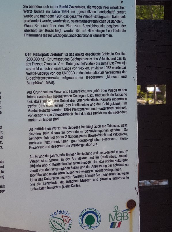 Belvedere Zavratnica-Jablanac必去景点