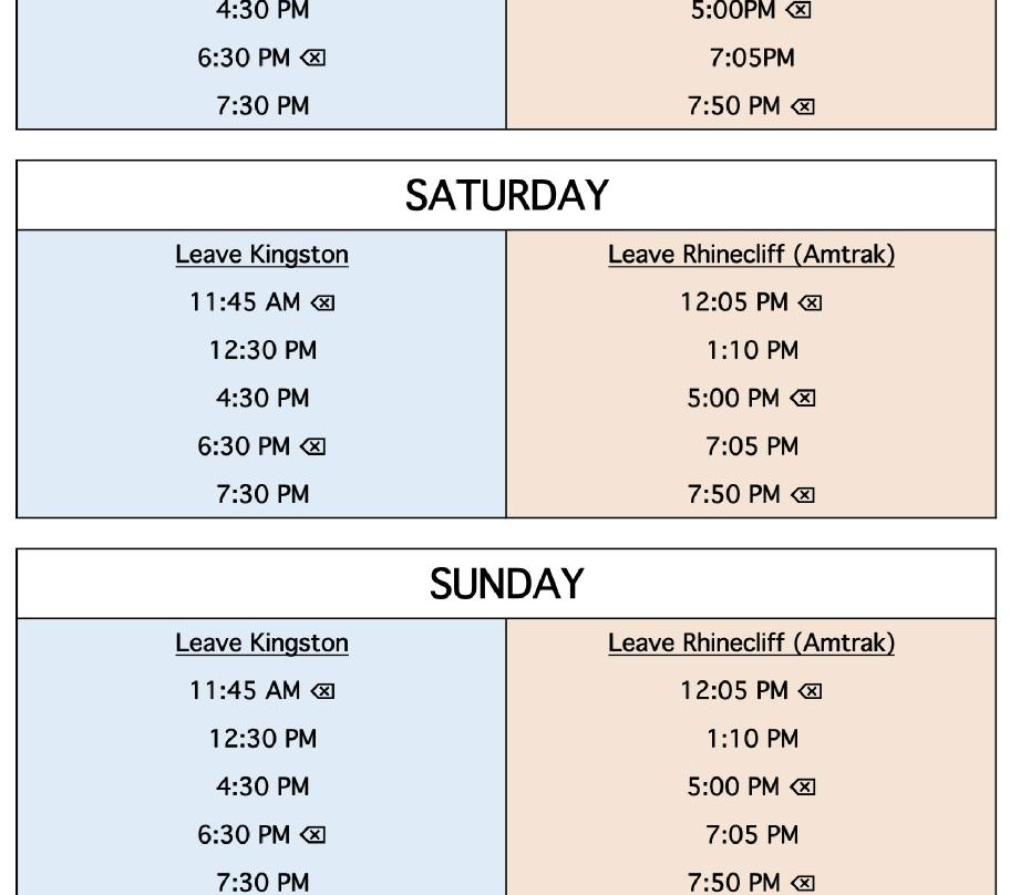 Kingston-Rhinecliff Ferry-Kingston必去景点