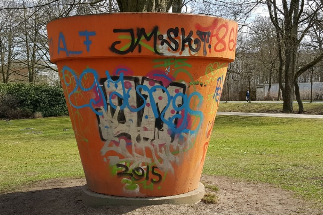 Skulptur "Blumentopf"