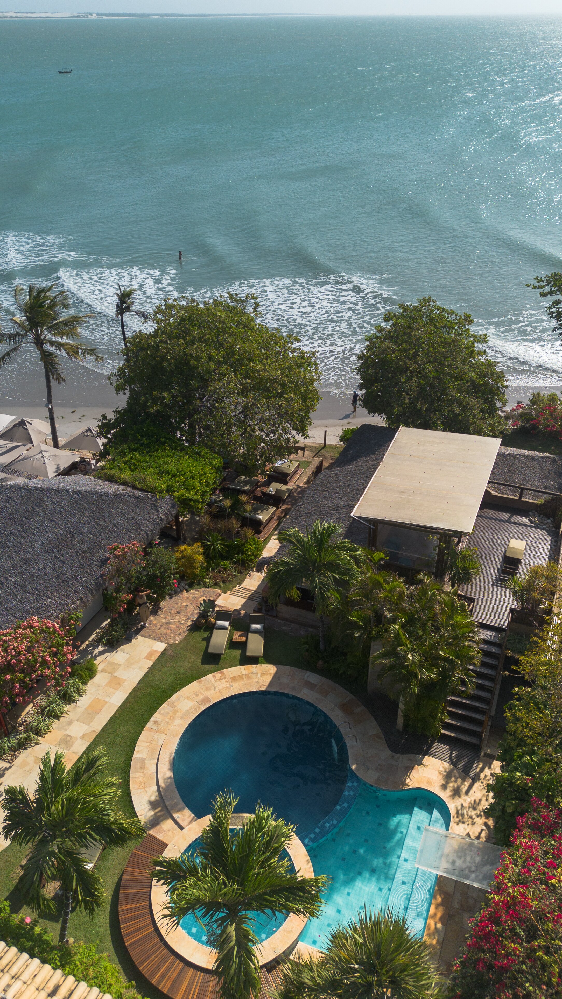 Pousada Jeribá-泳池