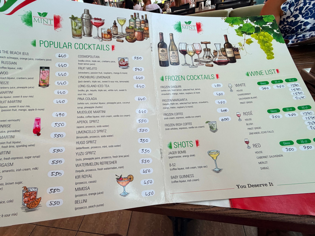 Mint Lounge Food Drink