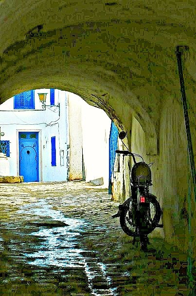 Centro storico-蓝白小镇必去景点