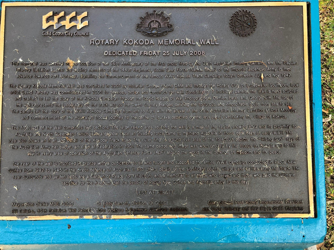 Kokoda Memorial-布罗德海滩必去景点