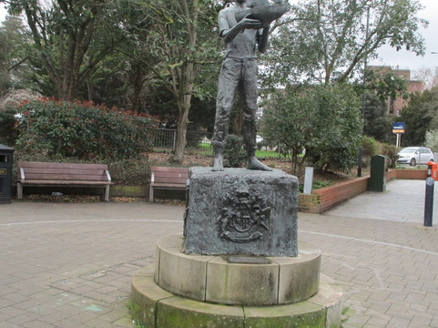 The Boy and Boat sculpture
