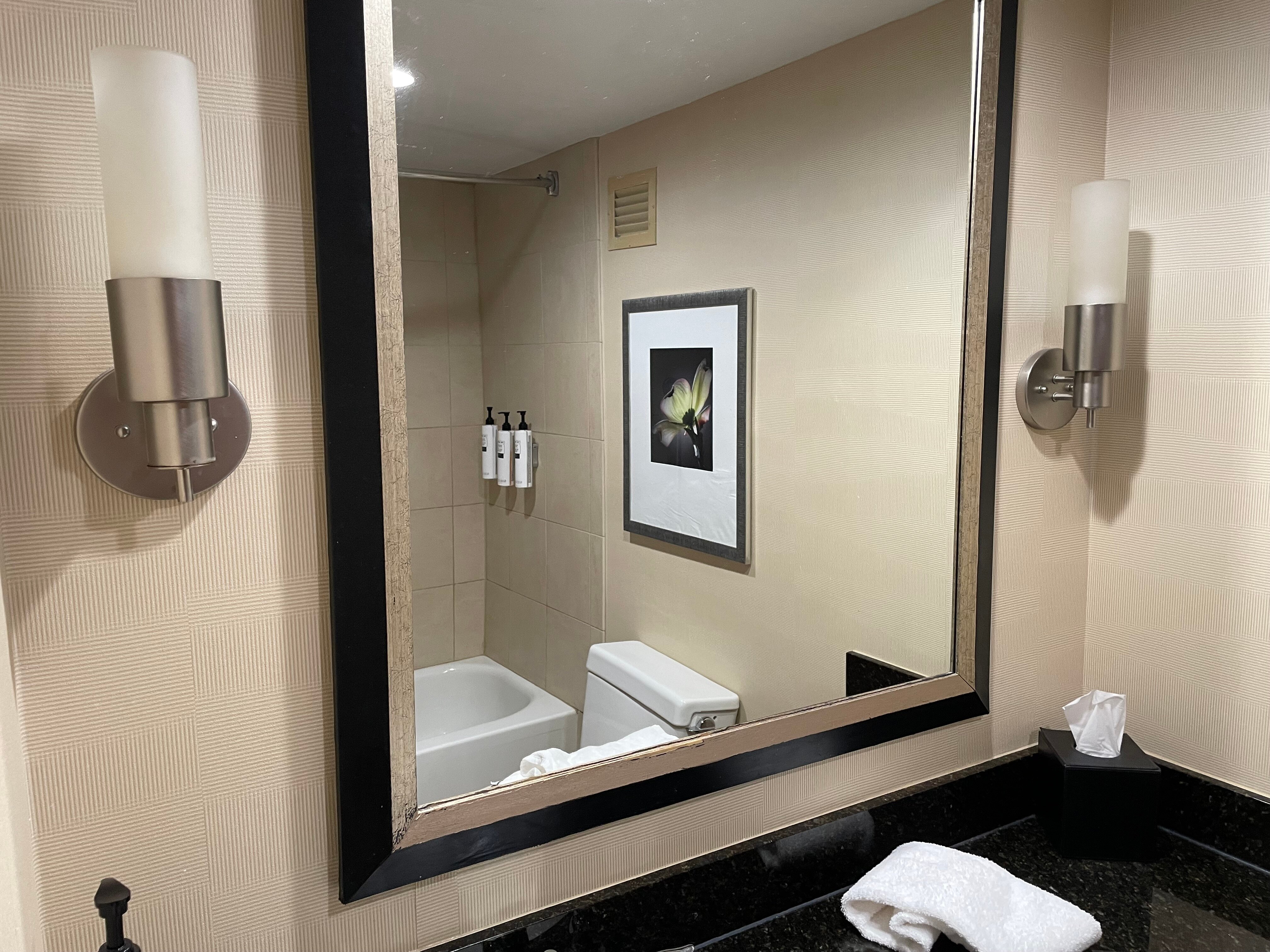 格林斯伯勒机场希尔顿安泊套房酒店-浴室