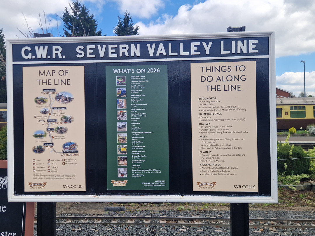 Severn Valley Railway-Kidderminster必去景点