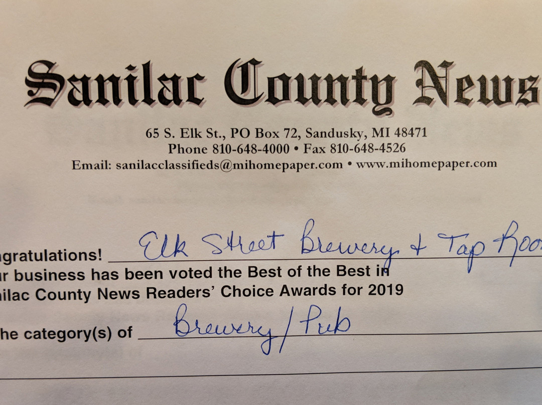 Elk Street Brewery and Taproom-Sandusky必去景点