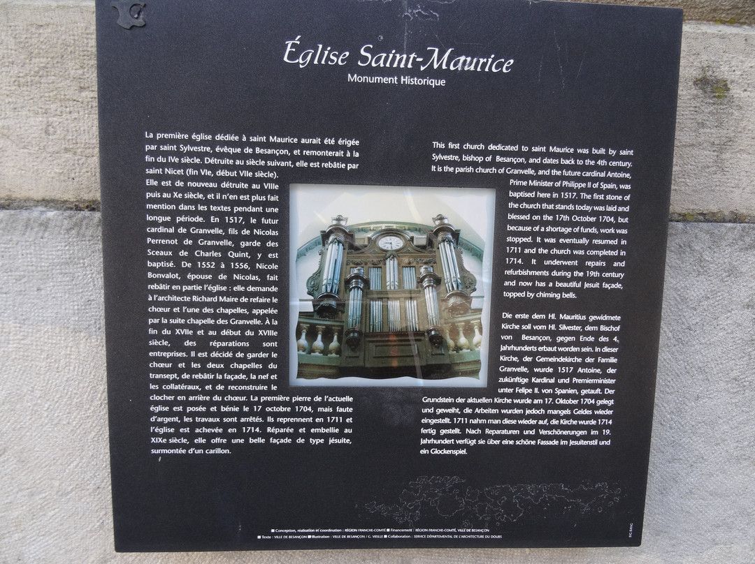 Église Saint-Maurice de Besançon-贝桑松必去景点
