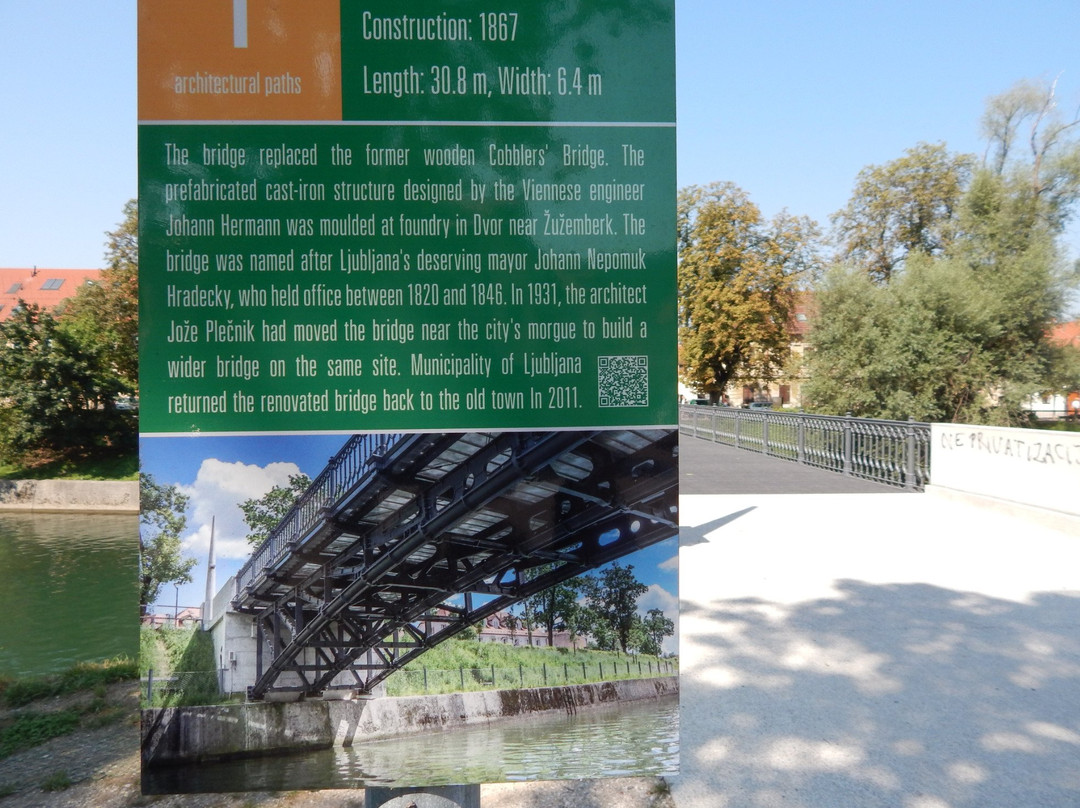 Hradecky Bridge-卢布尔雅那必去景点