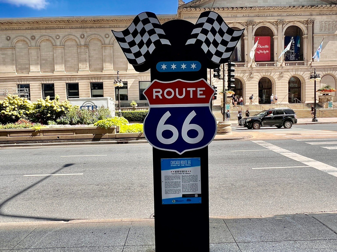 Route 66 End Sign-芝加哥必去景点