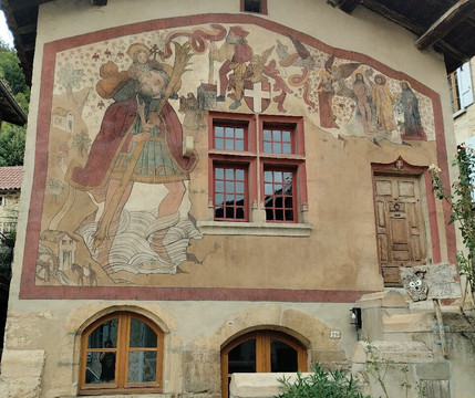 Fresque Saint Christophe-Saint-Sorlin-en-Bugey必去景点