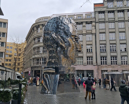 卡夫卡雕像-布拉格必去景点