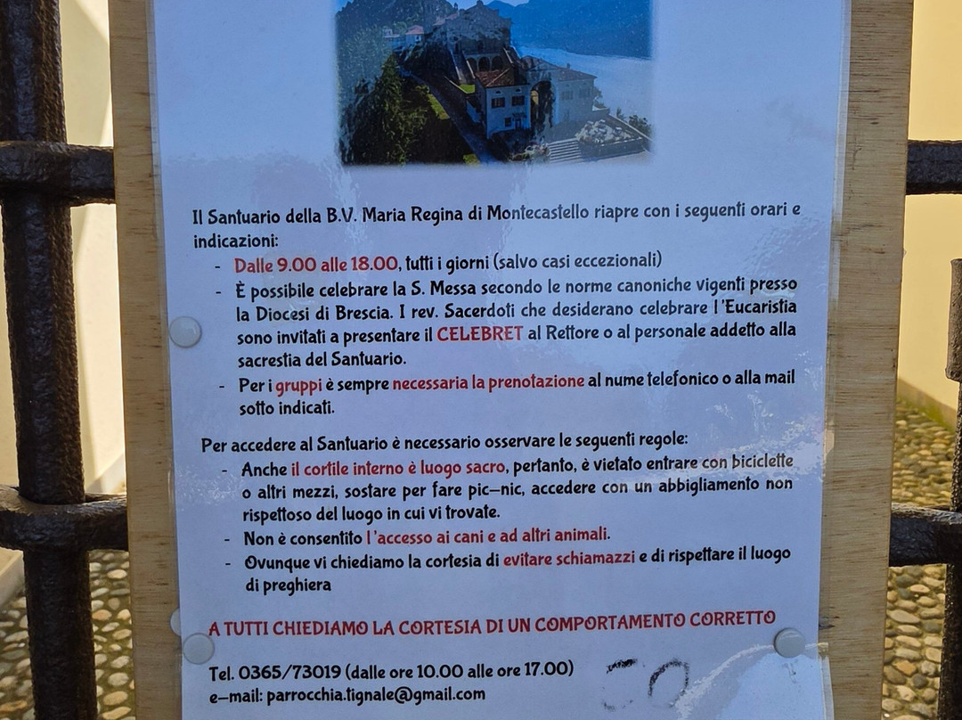 Il Santuario di Montecastello-Tignale必去景点