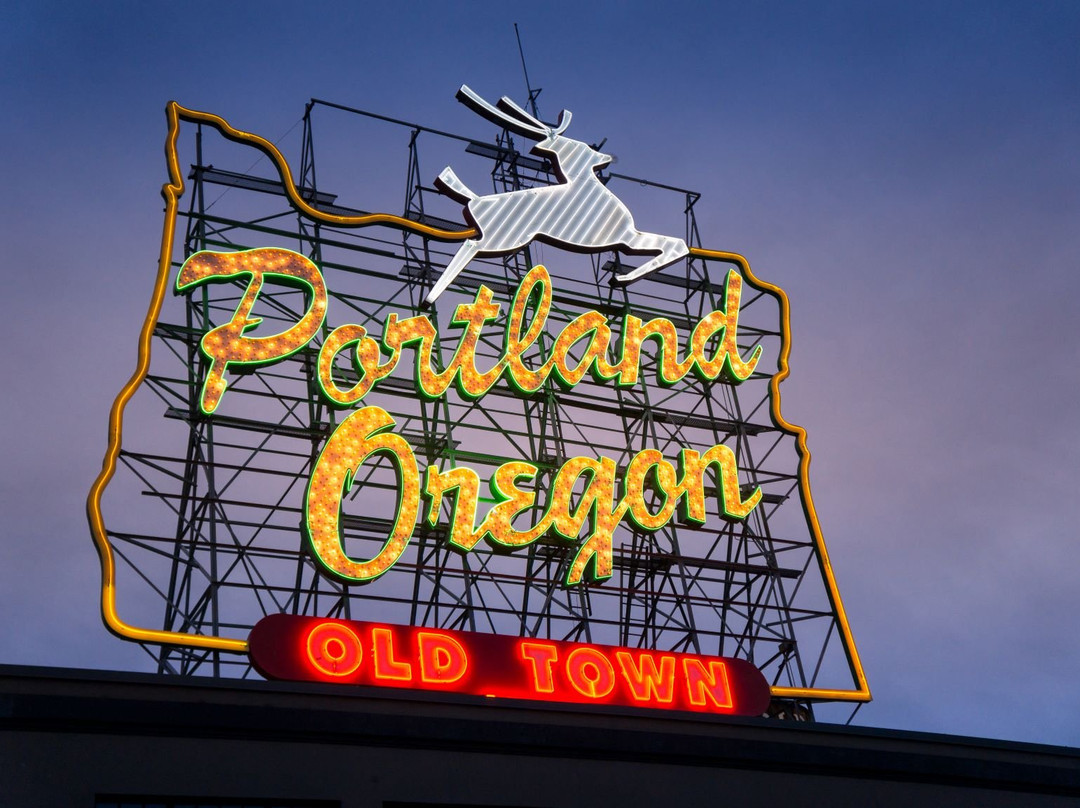 Portland Oregon Sign-波特兰必去景点