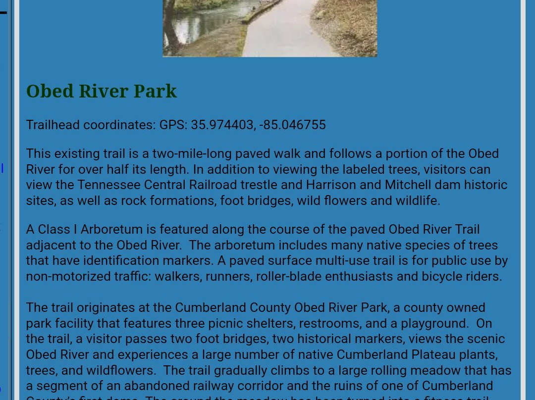 Obed River Park-Crossville必去景点