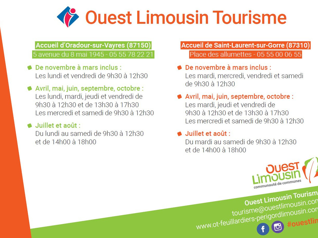 Office de Tourisme Ouest Limousin Oradour sur Vayres-Oradour-sur-Vayres必去景点