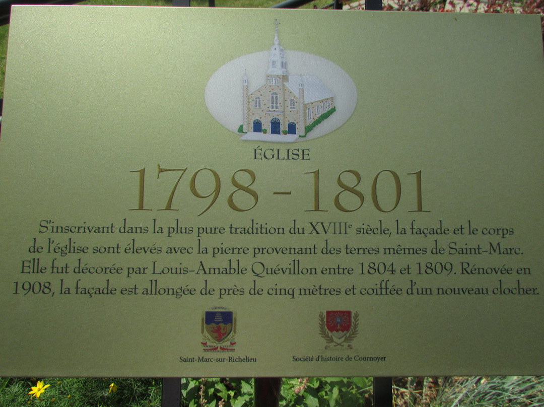 Église De Saint-Marc-Saint Marc sur Richelieu必去景点