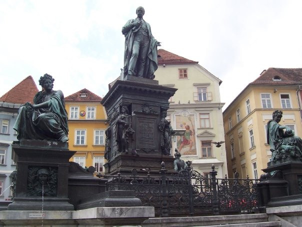 Erzherzog Johann Brunnen-格拉茨城必去景点