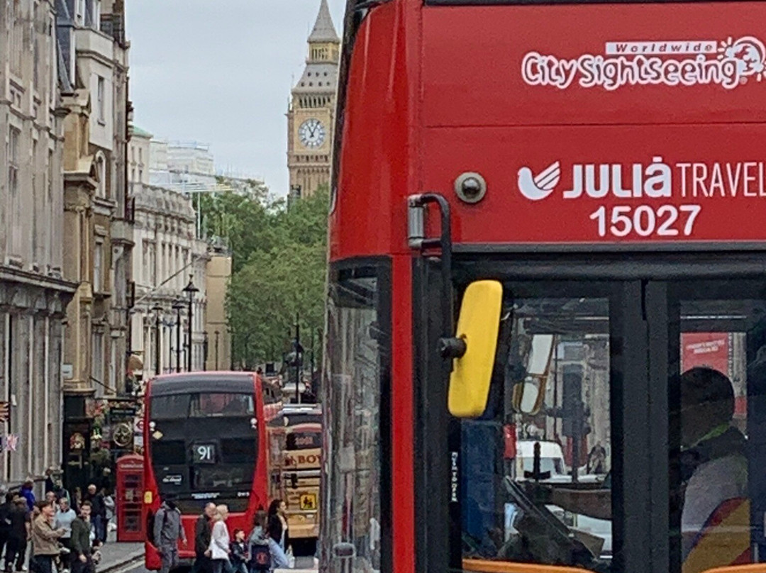 伦敦新双层公交车景点图片